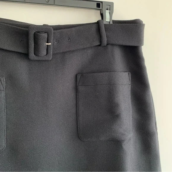 NWOT Loft Belted Patch Pocket Skirt - Picture 2 of 5